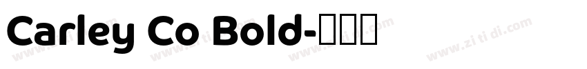 Carley Co Bold字体转换